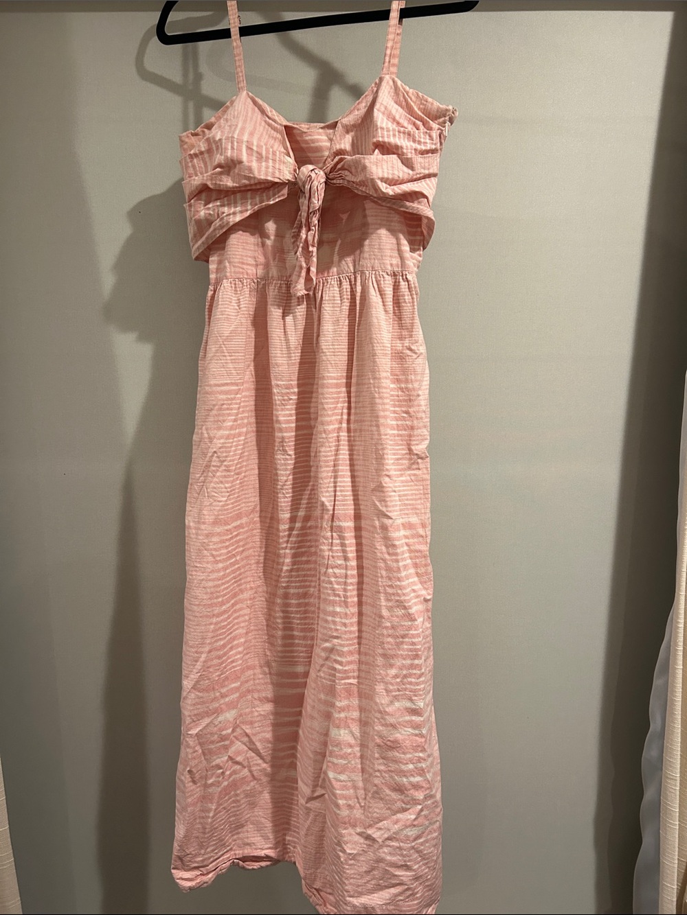 Whit two Anthropologie cottage core grandma chic pink striped dress